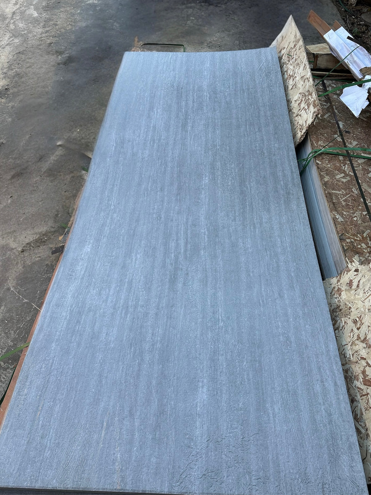 Pvc panel grey matte finisch