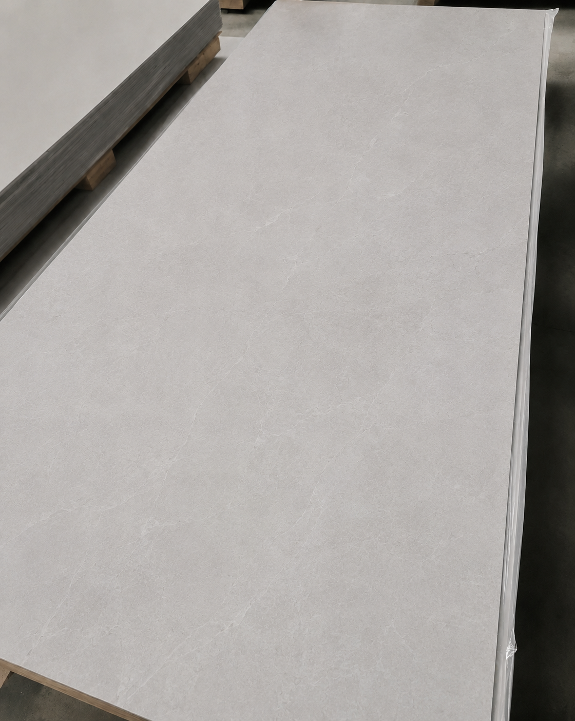 Pvc panel light grey matte finisch
