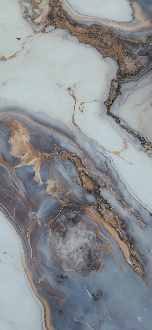 Pvc panel Marble look brown - grey - gold