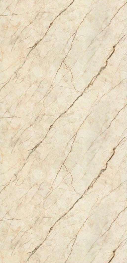 Pvc panel Marble look beige - brown lined