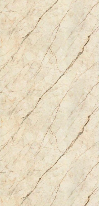 Pvc panel Marble look beige - brown lined
