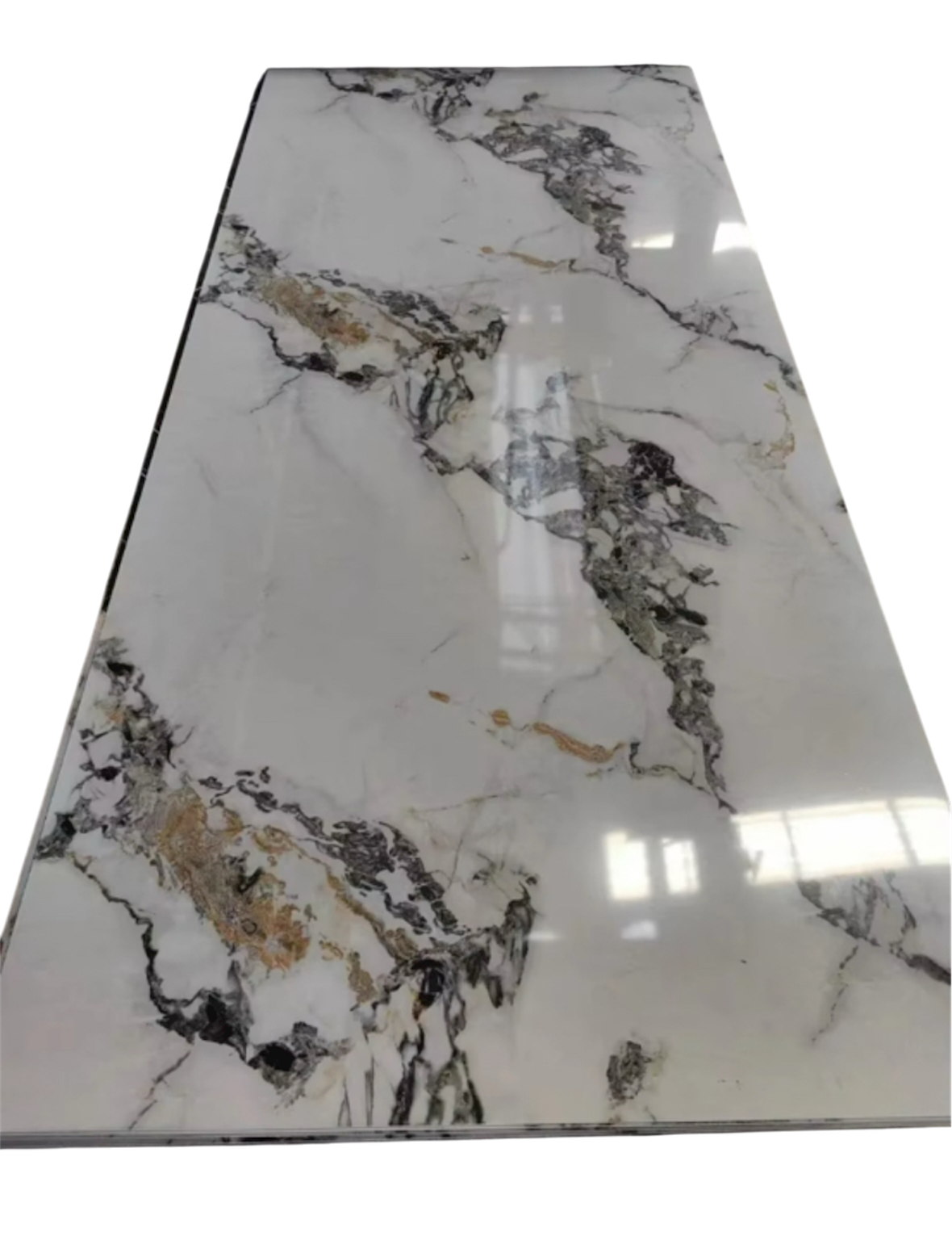 Marble look white - grey - gold