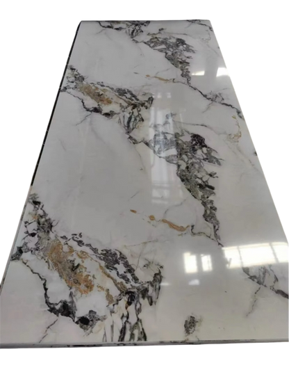Marble look white - grey - gold