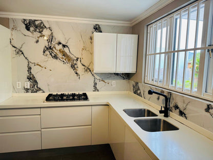 Marble look White - grey - gold