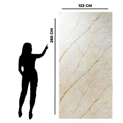 PVC marble look gold