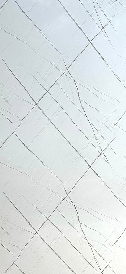 Pvc panel white - brown lines