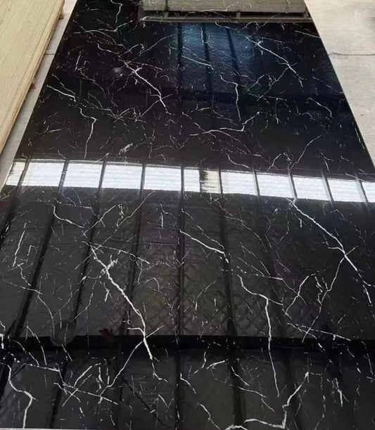 Pvc panel full black white lines
