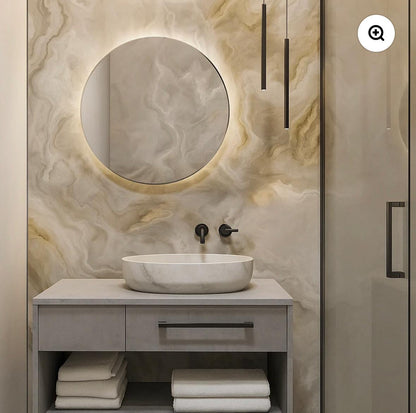 PVC marble look gold
