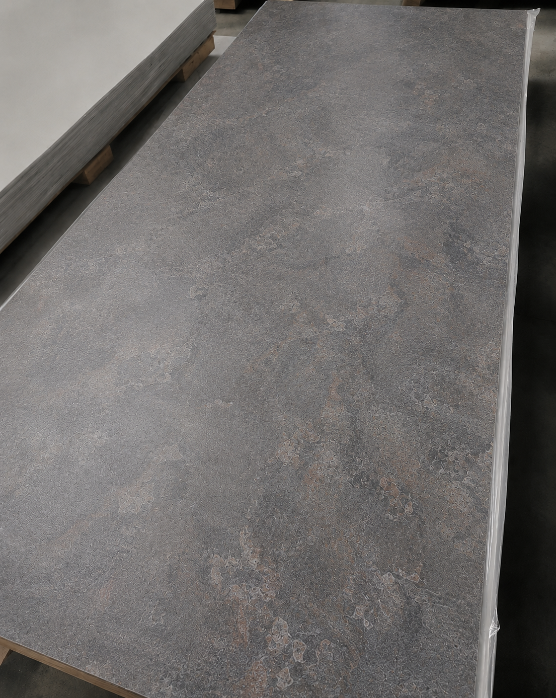 Pvc panel grey matte finisch