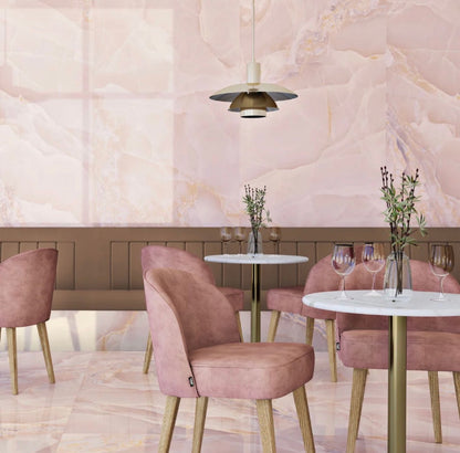 PVC panel pink marble