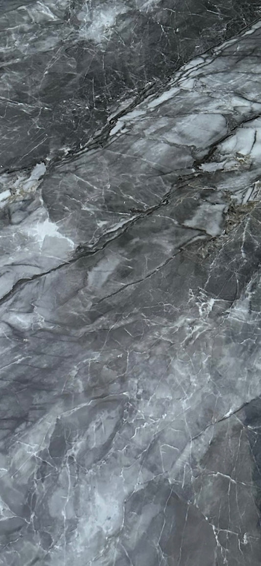 Pvc marble stone look - old grey