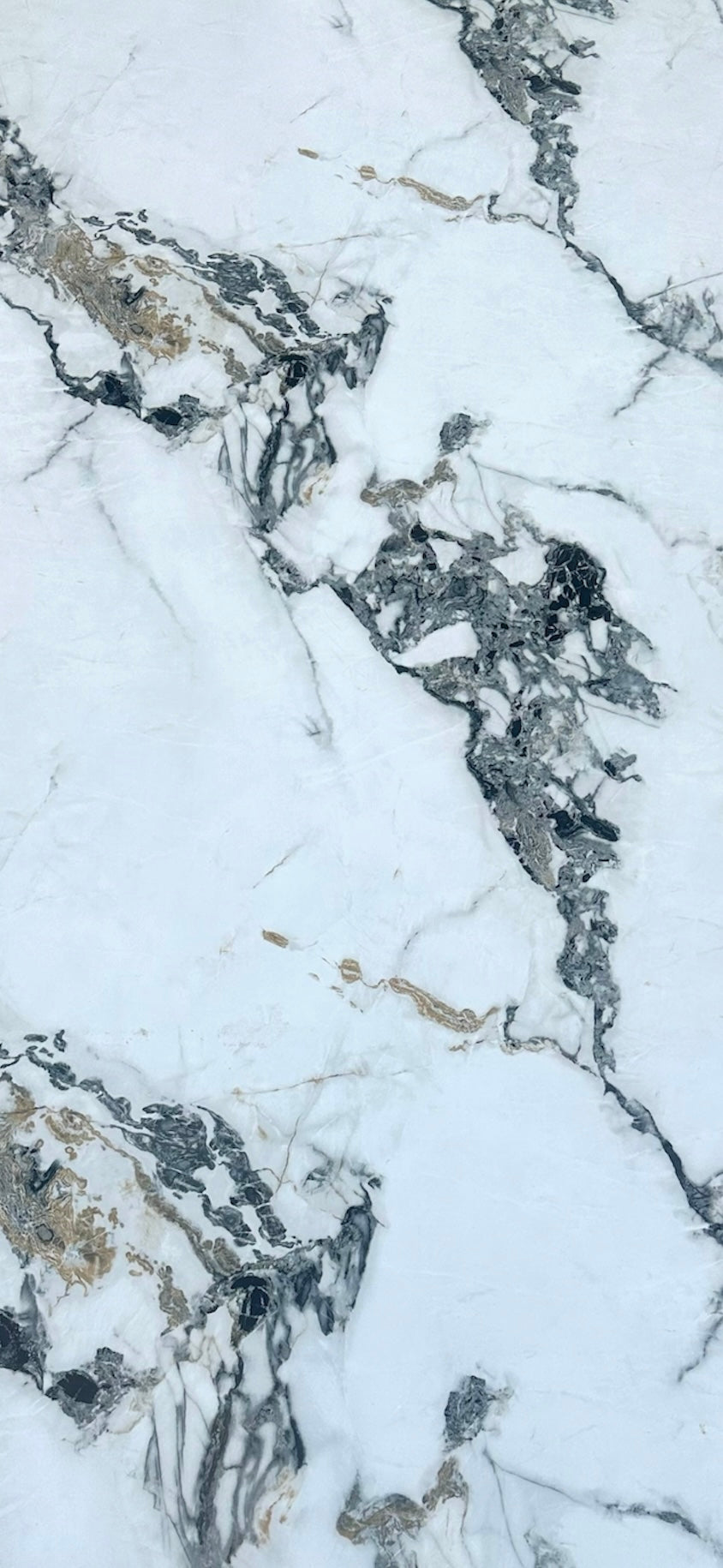 Marble look white - grey - gold