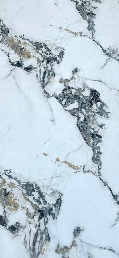 Marble look white - grey - gold