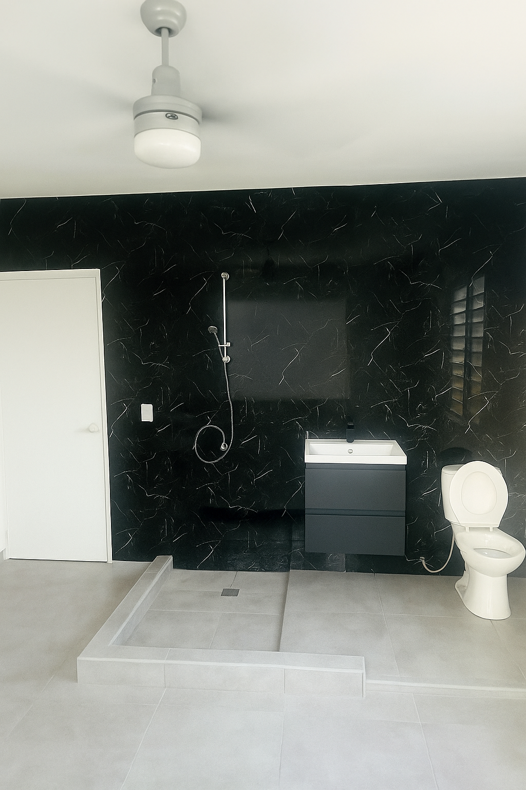 Pvc panel full black white lines