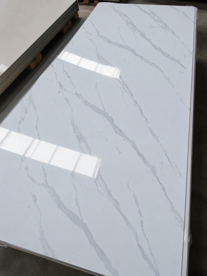 Marble look white - grey