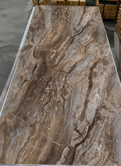 Pvc panel Marble look Onyx brown