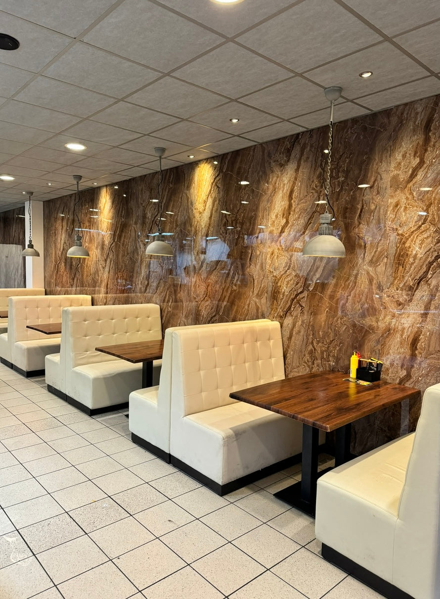 Pvc panel Marble look Onyx brown