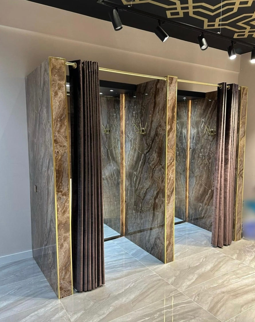 Pvc panel Marble look Onyx brown