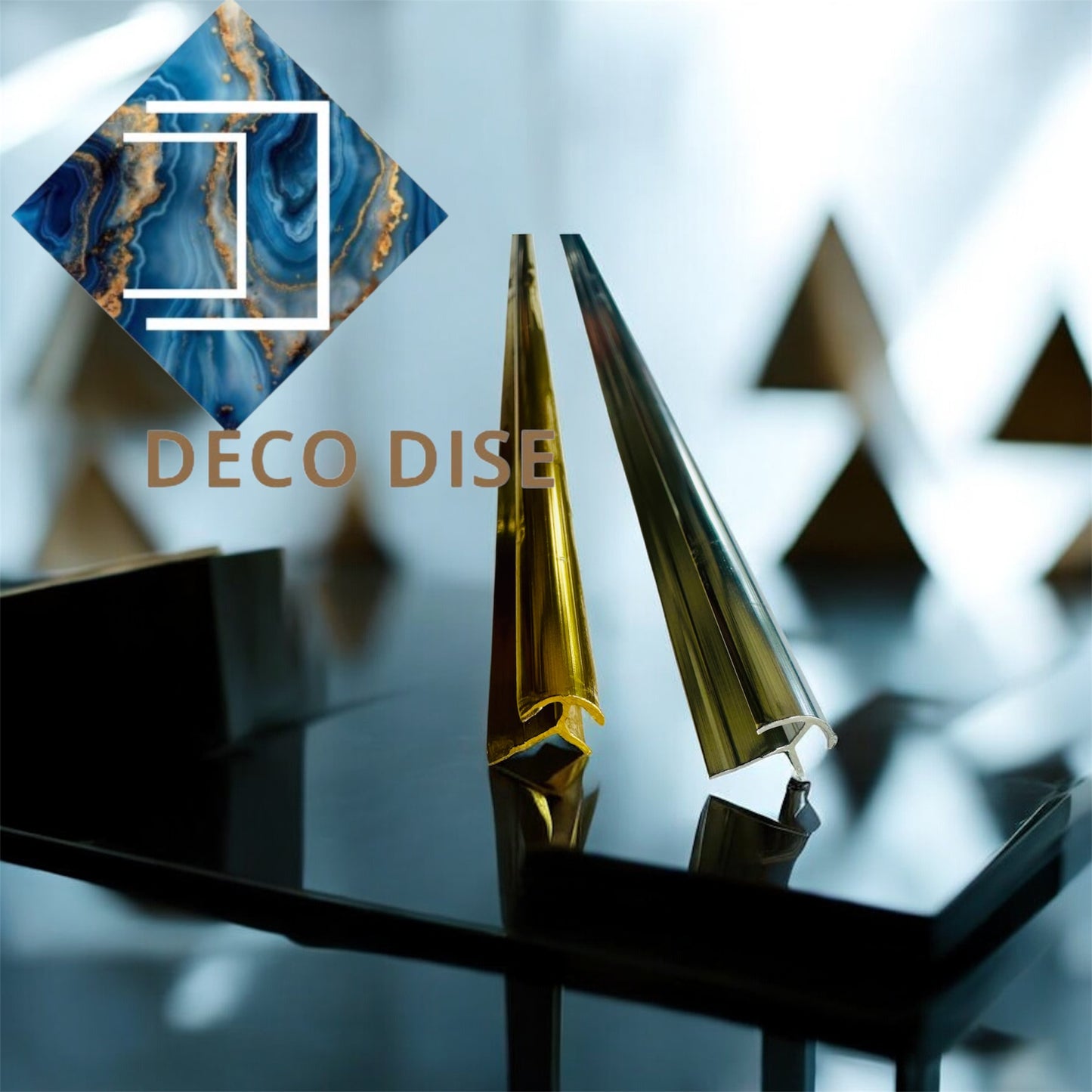 Afwerk plinten zilver/goud