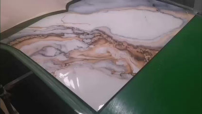 Pvc panel Marble look Brown - grey - gold